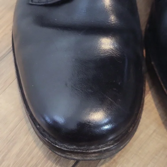 COLE HAAN Nike Air Black Leather Military Boot - O11062 - Picture 4 of 15